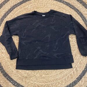 All in Motion marble black crewneck Sweatshirt
